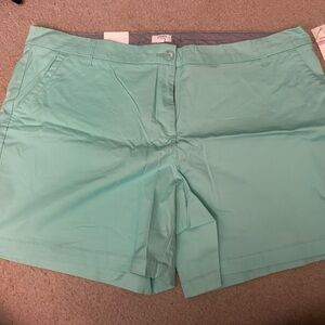 NWT Crown & Ivy Women's Aqua Shorts
